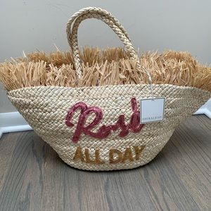 Shiraleah Rosé All Day Natural Tote